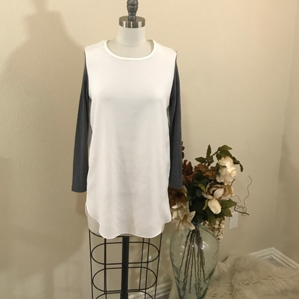 Designer Stella McCartney Silk Contrast Tunic Sm